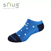 【sNug十秒除臭襪】經典時尚船型襪 4雙優惠組（25-27）藍白點