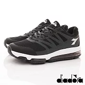 【DIADORA】彈力氣墊運動款MR6630黑25.5~28cm)JP25.5黑