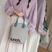 加拿大fluf有機棉【拉鍊隨手袋】--午餐(藍調之夜)