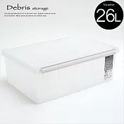 Peachy Life 居家收納整理箱/塑膠櫃/衣物箱-大款(透白)大款(1入)透白