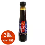 花東特產高品質柴魚依黃金比例調製【樂品食尚】花蓮壽豐農會-『鰹池友禮』柴魚白醬油200ml/瓶x3瓶