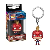 FUNKO POP 鑰匙圈 漫威系列 驚奇隊長 面罩版