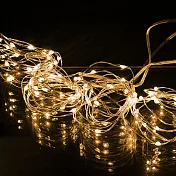 水銀電池LED閃耀多模式星星燈(2入)暖白