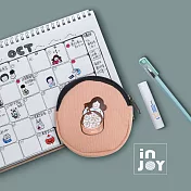 INJOYmall 【超幽默人生系列】臺灣美食 帆布圓形零錢包 小籠包款