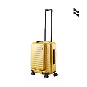 【LOJEL】CUBO 21吋 前開式擴充 防盜防爆 雙齒拉鍊箱 芥末黃21吋