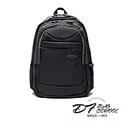 Roberta Colum - 嚴選防潑水帥性多功能雙肩後背包-共2色黑色