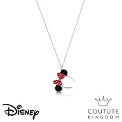 Disney Jewellery 迪士尼米妮 蝴蝶結鍍14K白金垂墜項鍊Minnie Mouse Ears Necklace by Couture Kingdom