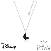 Disney Jewellery 迪士尼米奇 黑施華洛世奇Swarovski 鍍14K白金項鍊Mickey Mouse by Couture Kingdom