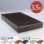 《Homelike》日式床台-單人3.5尺(六色) 胡桃木