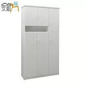 【文創集】多亞 環保3.2尺塑鋼六門鞋櫃/玄關櫃(5色可選)白色