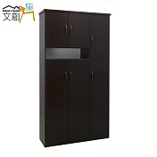 【文創集】多亞 環保3.2尺塑鋼六門鞋櫃/玄關櫃(5色可選)胡桃色