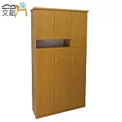 【文創集】多亞 環保3.2尺塑鋼六門鞋櫃/玄關櫃(5色可選)原木紋