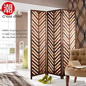 【C’est Chic】流光拾影三片創意實木屏風