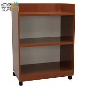 【文創集】艾娜 環保2.1尺塑鋼開放式餐櫃/收納櫃(5色可選)柚木紋