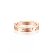 MANTRABAND 美國悄悄話戒指 Breathe 玫瑰金戒指 慢慢呼吸 (內徑1.5公分)5_附項鍊
