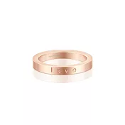 MANTRABAND 美國悄悄話戒指 Love 玫瑰金戒指 愛就對了 (內徑1.5公分)5_附項鍊