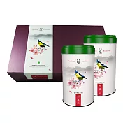 【龍源茶品】國寶級台灣黃山雀阿里山精品禮盒2罐組(150g/罐)-共300g