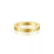 MANTRABAND 美國悄悄話戒指 She Believed She Could, So She Did 金色戒指 她相信她可以 (內徑1.6公分) 6