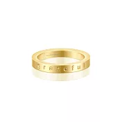 MANTRABAND 美國悄悄話戒指 Grateful 金色戒指 知足感恩 (內徑1.5公分)5_附項鍊