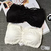 <現貨+預購>罩杯式蕾絲小可愛 三色-mini嚴選-FREE（黑色）