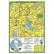 美國 Cavallini & Co. wrap 包裝紙/海報 黃石公園