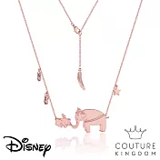 Disney Jewellery 迪士尼小飛象與媽咪珍寶鍍14K玫瑰金項鍊 Dumbo and Mrs Jumbo Necklace by Couture Kingdom