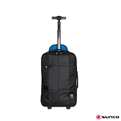 【SUNCO】finoxy ZERO 17吋 拉桿後背包 (輪子可收納)黑色