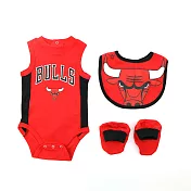 NBA 新生兒包屁衣組合 公牛隊3M紅色