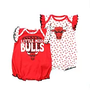 NBA 新生兒包屁衣二件組 公牛隊3M紅色