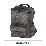 【HAPI+TAS】日本原廠授權 摺疊手提後背包- 男版軍綠迷彩