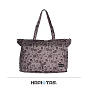 【HAPI+TAS】日本原廠授權 摺疊托特包- 咖啡古董