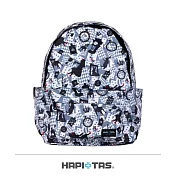 【HAPI+TAS】日本原廠授權 摺疊防盜條後背包- 新版灰色愛麗絲
