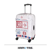 【HAPI+TAS】日本原廠授權 彈性布料 行李箱保護套 (S尺寸) - 倫敦LHR飛行