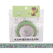 kapibarasan 水豚君變裝系列紙膠帶。綠色