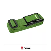 【CROWN 皇冠】螢光彩色 防盜防爆箱行李箱束帶 二色可選 綠色