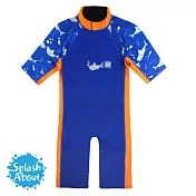 Splash About UV Combie 兒童防寒泳裝 - 亮橘鯊魚2-4Y