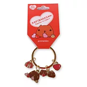 Kapibarasan 水豚君粉粉愛心系列吊飾鑰匙圈-禮物