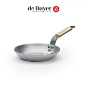 法國【de Buyer】畢耶鍋具『原礦木柄蜂蠟系列』法式傳統單柄平底鍋24cm