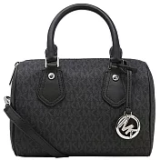 MICHAEL KORS 防刮皮革兩用波士頓包-黑色（現貨+預購）黑色