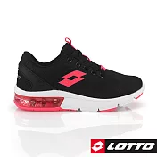 LOTTO 義大利 女 ARIA CHINO氣墊跑鞋-US6黑
