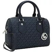 MICHAEL KORS 防刮皮革兩用波士頓包-海軍藍（現貨+預購）海軍藍