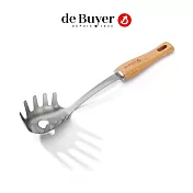 法國【de Buyer】畢耶配件『蜂蠟木柄系列』義大利麵撈杓33cm