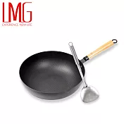 LMG長野不沾熟鐵鍋30CM+超輕量型鍋鏟(限量組合)