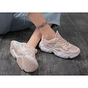 (預購商品）JDS嚴選＿韓版原宿百搭小白鞋EU35粉紅色