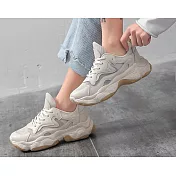 (預購商品）JDS嚴選＿韓版原宿百搭小白鞋EU35米色