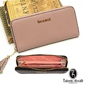 Roberto Mocali - 義大利諾貝兔高雅迷人8卡2照牛皮長夾-共3色紫色