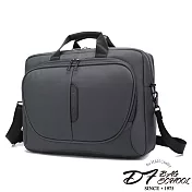DF BAGSCHOOL - 職業型男專屬防潑水筆電公事包-灰色灰色