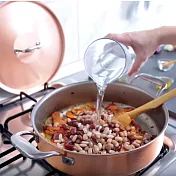 比利時FALK紅銅料理淺鍋24cm(含鍋蓋)-時尚款(烤盤/壽喜燒鍋/炒鍋)