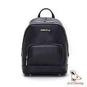 B.S.D.S冰山袋鼠 - 知性巴黎 - 簡約時尚通勤後背包 - 曜石黑【9041K】