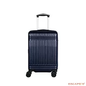 【Escape’s】日本同步熱賣 19吋登機箱 飛機輪拉鍊箱藍格紋
